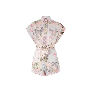 Zimmermann Halliday Cuffed Playsuit