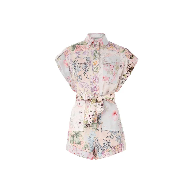 Zimmermann Halliday Cuffed Playsuit-0
