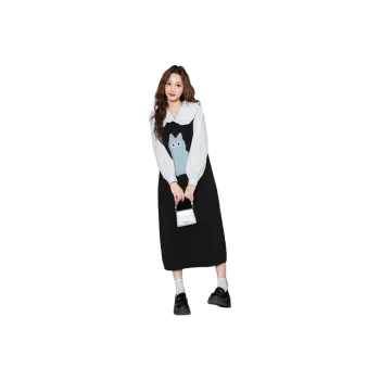 Tonlion Sleeveless Dress Women's Black