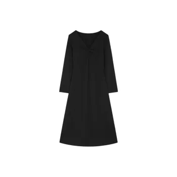 Mo Han Yi Mei Long Sleeved Dress Women's Black