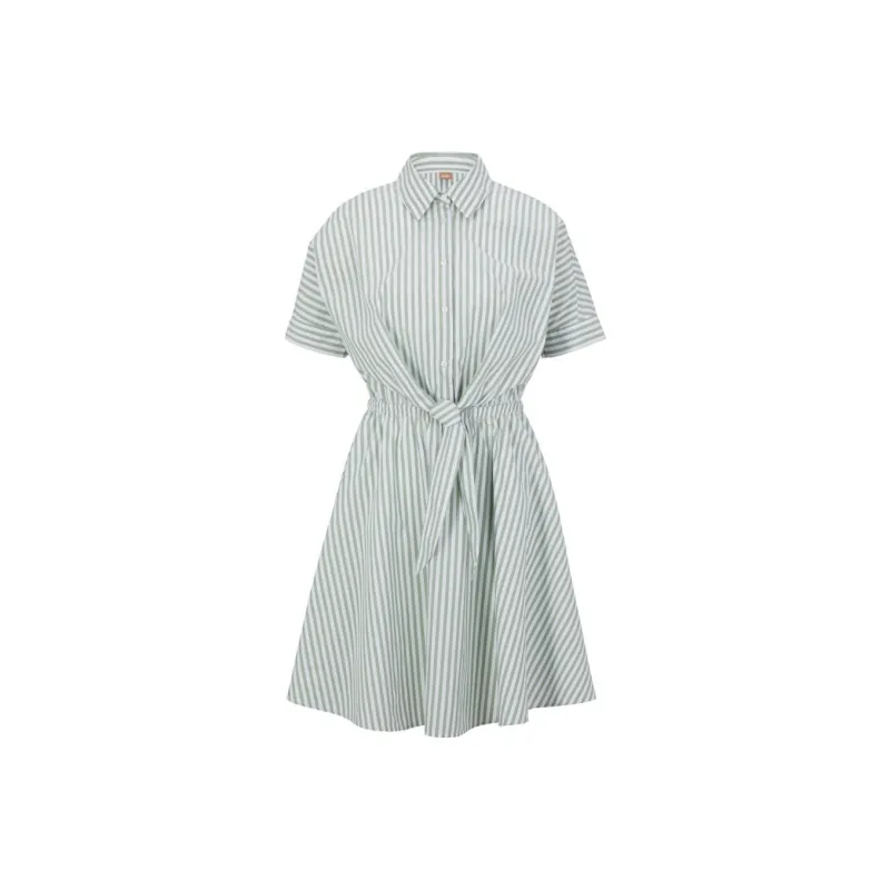 HUGO BOSS SS23 Short Sleeved Dress Women's Green-0