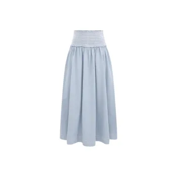Zimmermann SS25 Denim Long Skirt Women's Blue