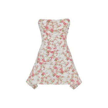 HOUSE OF CB JASMINE Sleeveless Dress Women's Rose Print