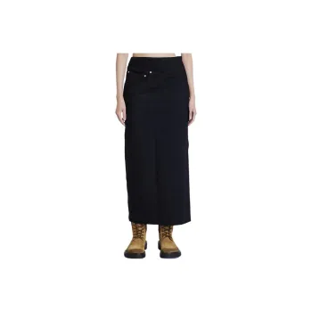 LOEWE Deconstructed Designed Denim Midi Skirt