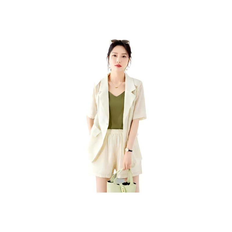 TERRE BLEUE Casual Suit Women's Apricot-0