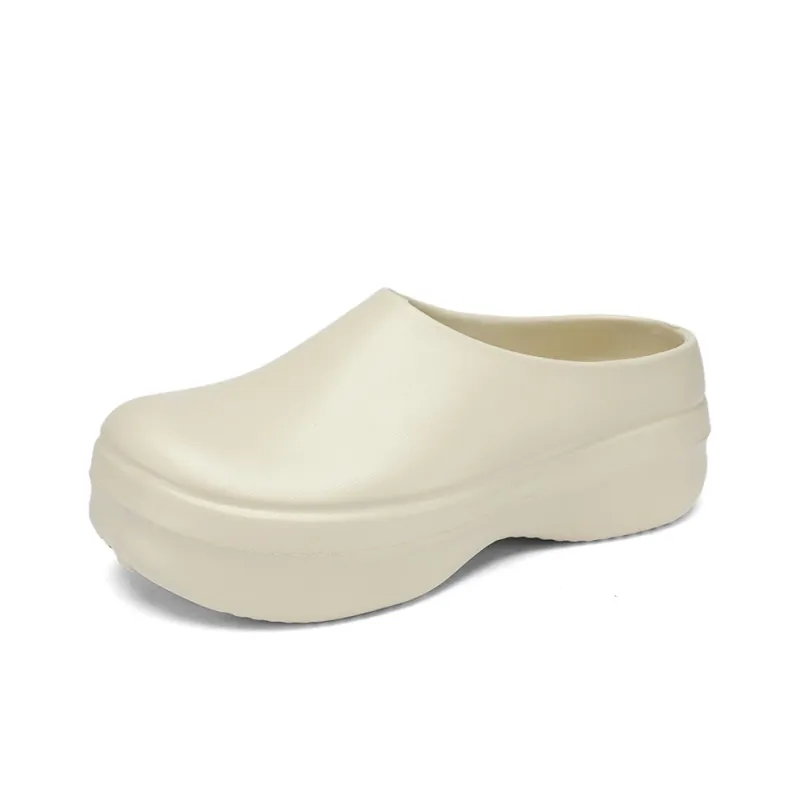 OUGLEMEN Quiet Odor Resistant Abrasion Resistant Slip Resistant Wrap toe Slippers Unisex-11