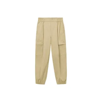LACOSTE Cargo Pants Women's Milk Coffee