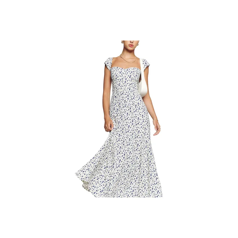 Reformation Short-Sleeved Dresses Women's White-0