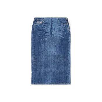 DIESEL De Pra S3 Denim Midi Skirt