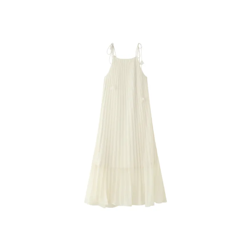 THE SEA LIFE Slip Dress Women's Cream White-0