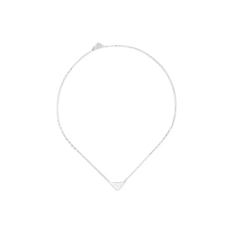 PRADA 18K White Gold Necklaces Unisex Silver-1