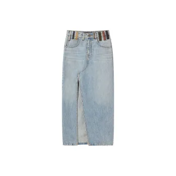Miss Sixty Denim Long Skirt Women's Medium Blue