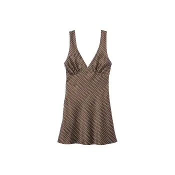 Victoria's Secret PINK BY FRANKIES BIKINIS SPRINGTIME SATIN DRESS / CD Sleeveless Dress Women's Gray