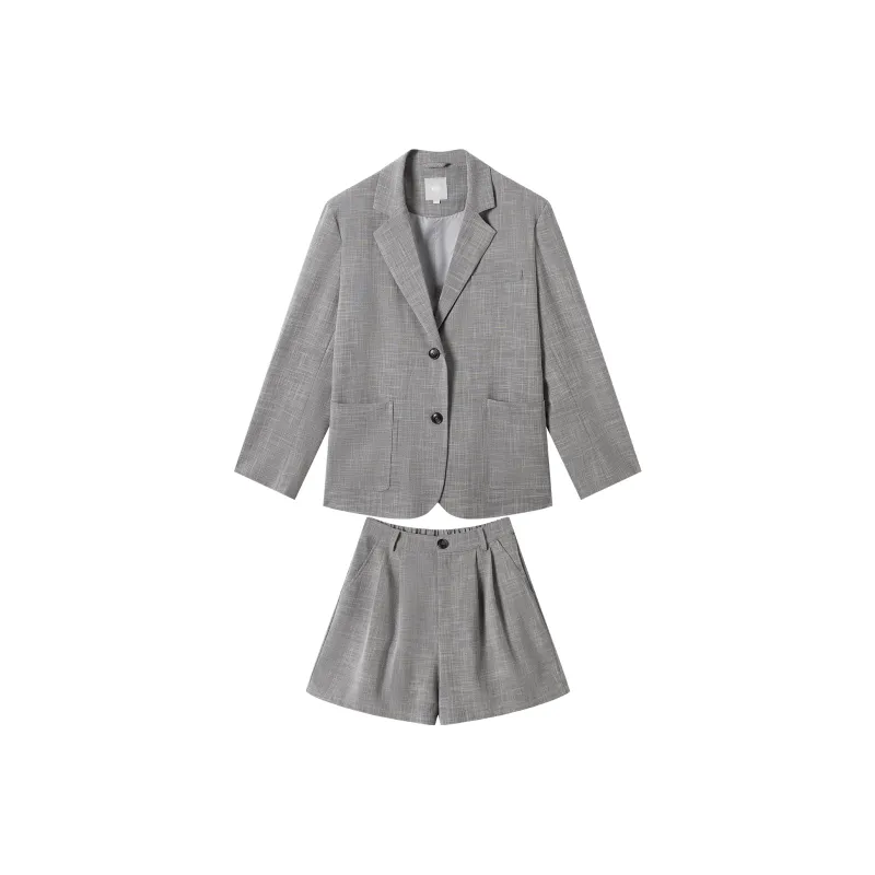 DIALOGUE Business Suit Women's Trendy Gray-0