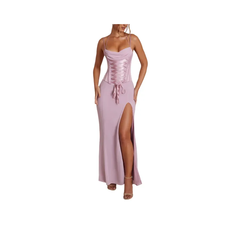 OH POLLY CORALIE Slip Dresses Women's Dark Pink-0
