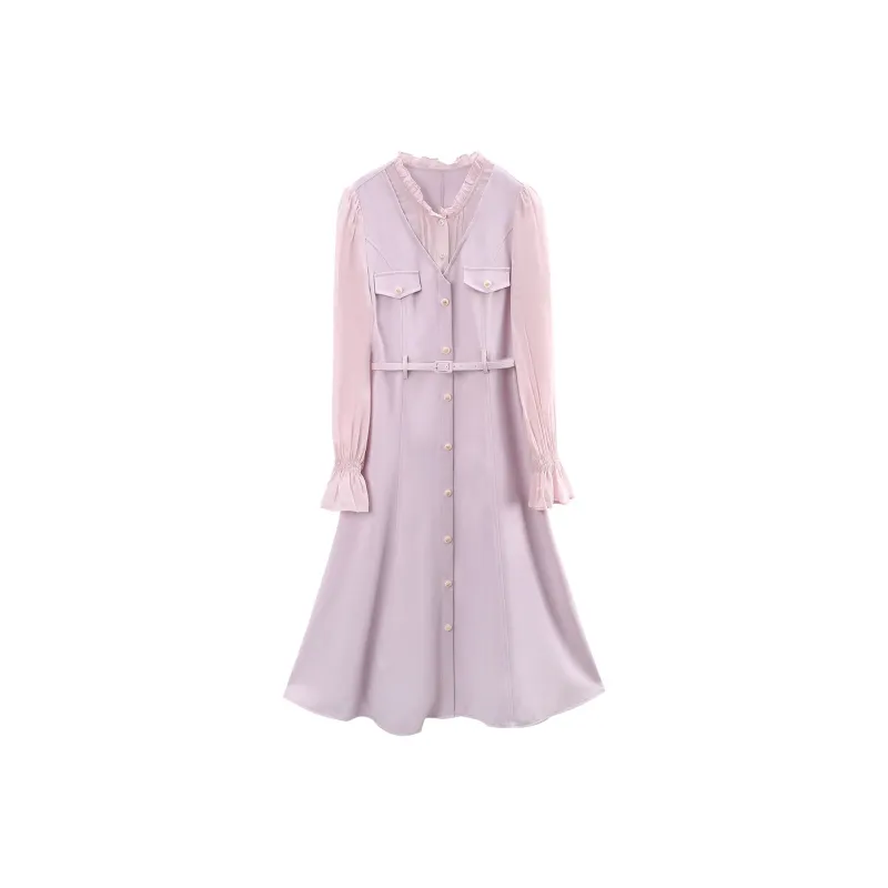 A Paradise For Awakening Long Sleeved Dresses Women's-0