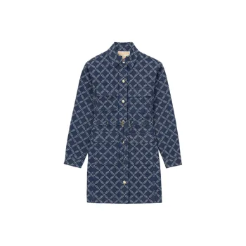 MICHAEL KORS FW23 Long Sleeved Dress Women's Blue, Limited