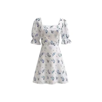 ABBY GODDESS Short Sleeved Dress Women's White