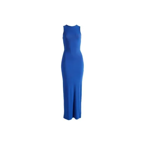 SKIMS SOFT LOUNGE SLEEVELESS LONG DRESS Sleeveless Dress Women's COBALT/Cobalt Blue