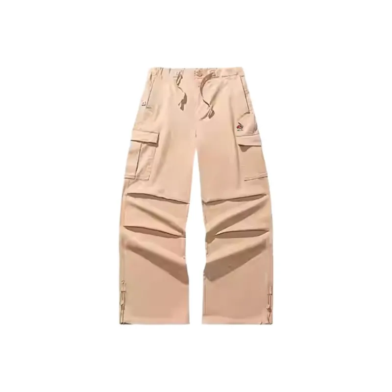 Anta x Kirsh Life Collection Cargo Pants Women's Cream Apricot Coffee-0