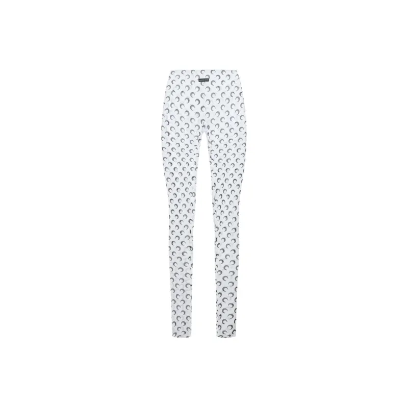 Marine Serre Moon Printed Semi Sheer Socks-0