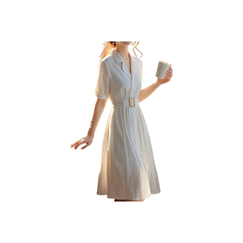 KAISER Short Sleeved Dress Women's Ecru-0