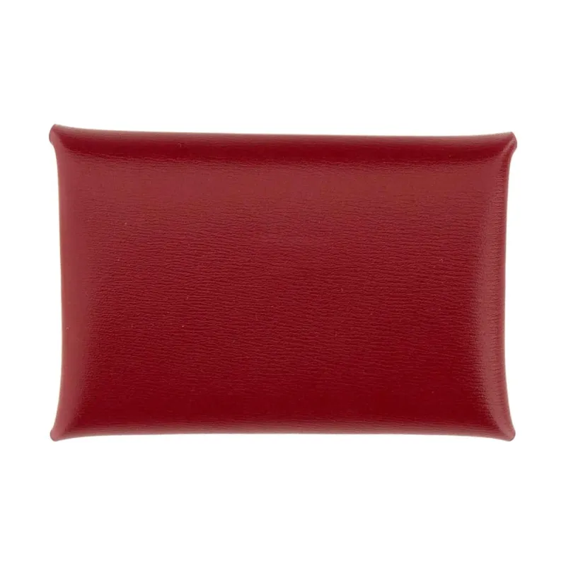 JIL SANDER Cow Leather Card Holder Women's Red-1