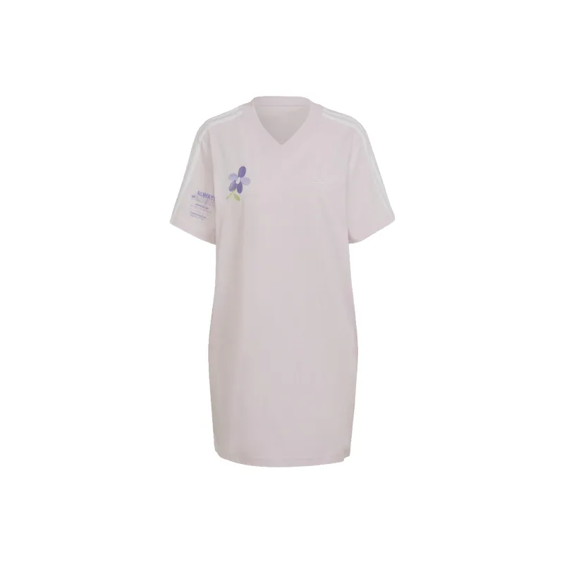Adidas Short Sleeved Dresses Women's Pink-0