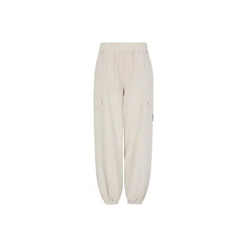 EMPORIO ARMANI EA7 FW24 Cargo Pants Women's Ecru