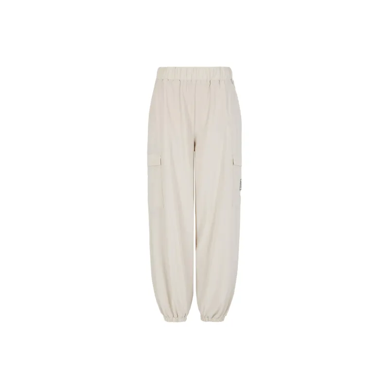 EMPORIO ARMANI EA7 FW24 Cargo Pants Women's Ecru-0