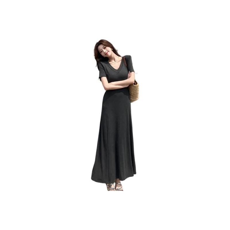 Si Bei'er Short Sleeved Dress Women's-0