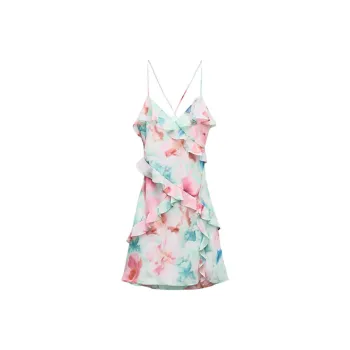 ZARA Slip Dresses Women's Multicolor