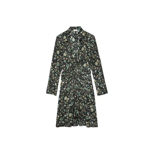 Zadig & Voltaire Rozo Floral print Silk Dress