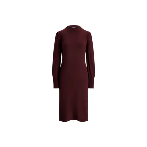Sportscraft Crowe Polo Long Sleeved Dresses Women's Burgundy