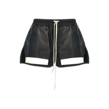 RICK OWENS Pelle Shorts Fog Boxers Black