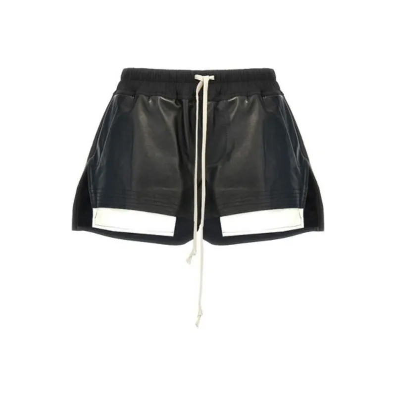RICK OWENS Pelle Shorts Fog Boxers Black-0