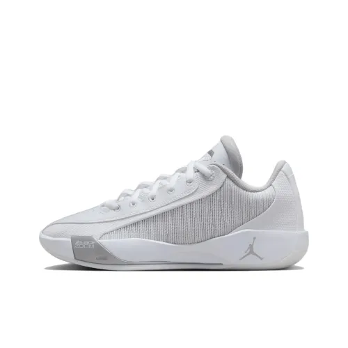 Jordan Luka .77 Anti Slip Wear Resistant Low Top Basketball Shoes Men's White Gray