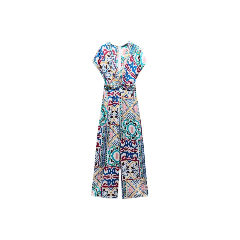 ZARA Jumpsuit Women's Multicolor-0