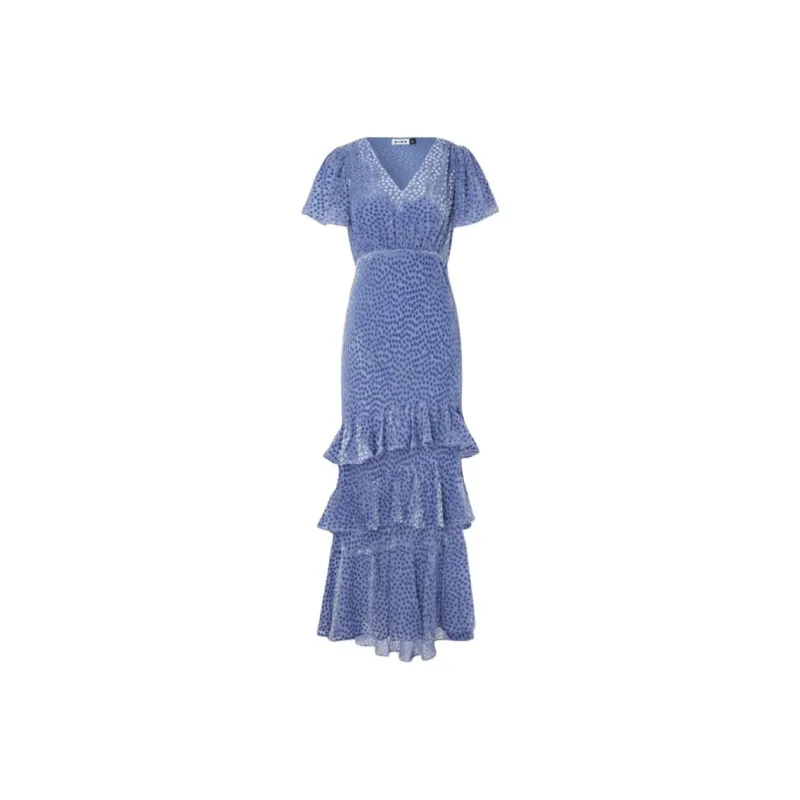 Rixo Short-Sleeved Dresses Women's Blue-0