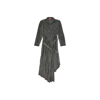 DIESEL D Raven Q1 Faded Distressed Midi Dress