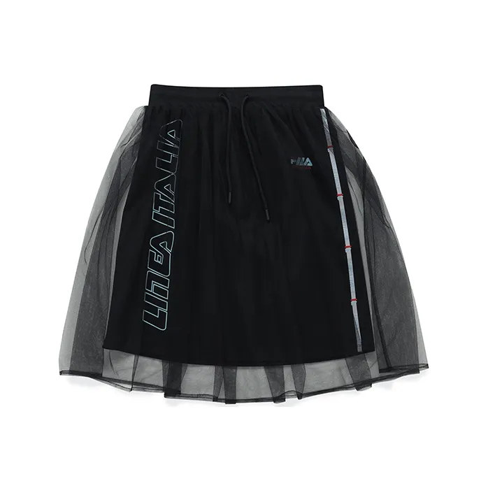 FILA FUSION Casual Short Skirts Women's Pitch Black-0