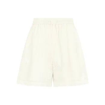 MEIYANG Casual Shorts Women's Beige Yellow