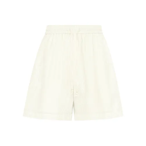 MEIYANG Casual Shorts Women's Beige Yellow