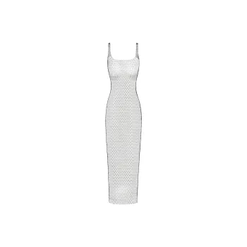 SKIMS RHINESTONE COVER UPS TANK LONG DRESS Slip Dresses Women's ONYX/Onyx