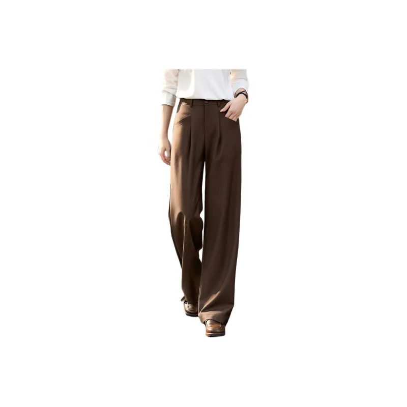 Mo Han Yi Mei Suit Trouser Women's Dark Coffee-0