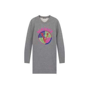 VERSACE Long Sleeved Dresses Women's Gray
