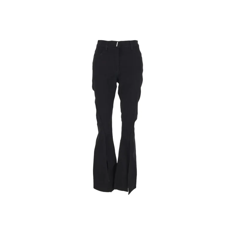 Givenchy Logo Plaque Flared Jeans-0