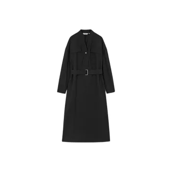 Mo Han Yi Mei Long Sleeved Dress Women's Black