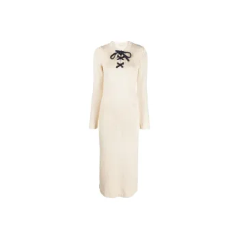 Zimmermann High Tide Lace up Knitted Dress