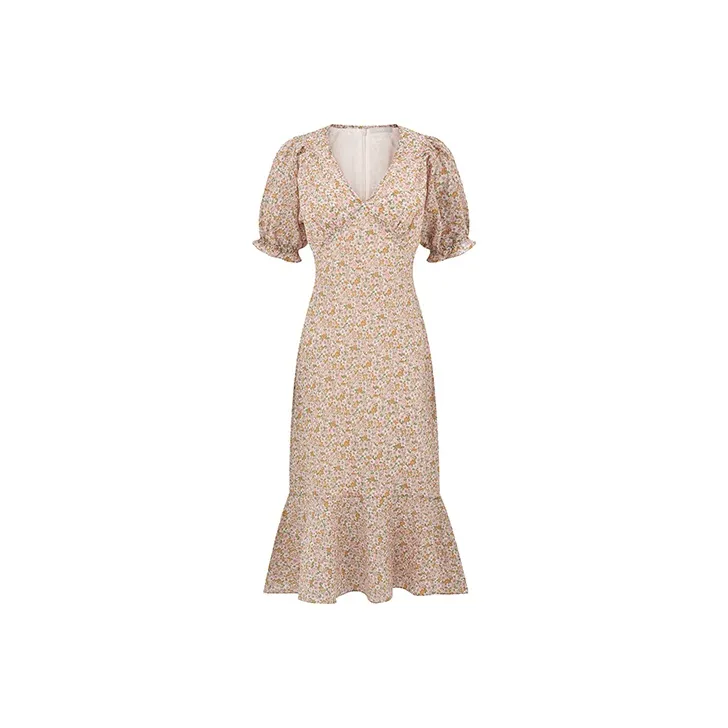 RARE Short Sleeved Dresses Women's Multicolor-0